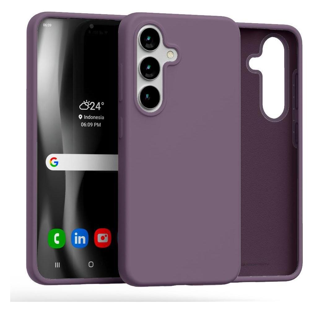 Mercury Viola Silicone Sam S25 S931 Fioletowy /Purple (Samsung Galaxy S25), Cover Smartphone,