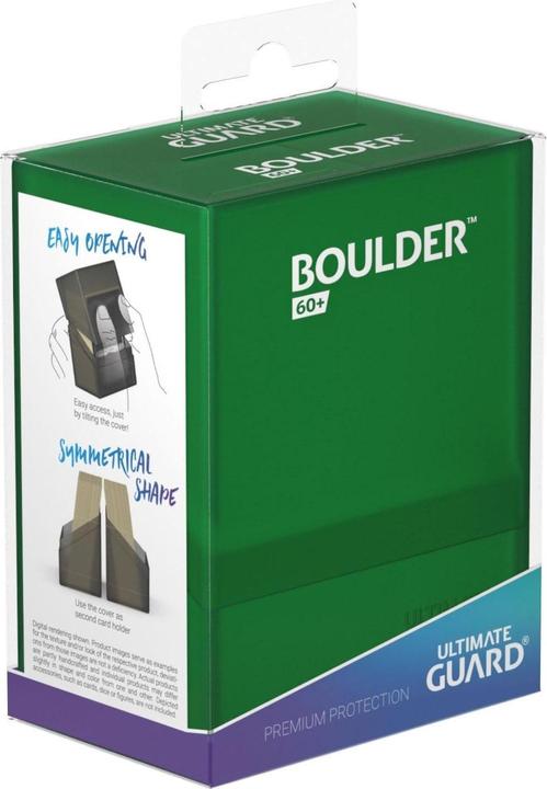Actual product image Ultimate Guard Card Box Boulder Deck Case Standard Size 60+ Emerald