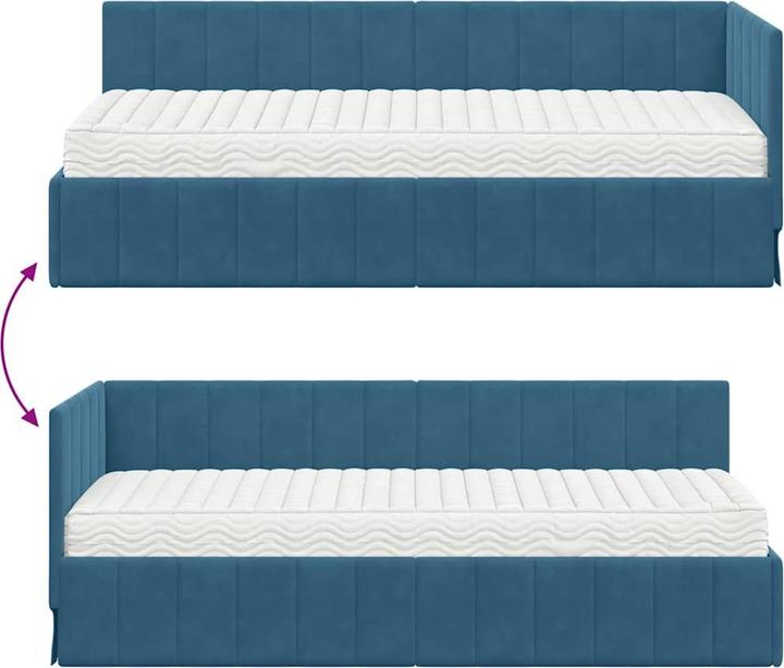 Image du produit vidaXL Eckbettgestell (80 x 200 cm)