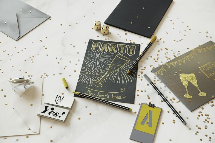 Image du produit STABILO Stylo feutre métallique Premium - Pen 68 metallic - pack de 10 - or (Or, 10 x)