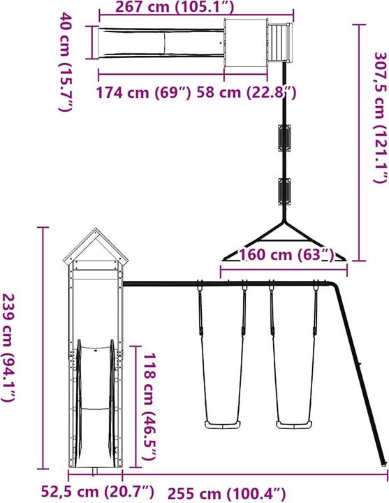 Image du produit vidaXL Spielturm