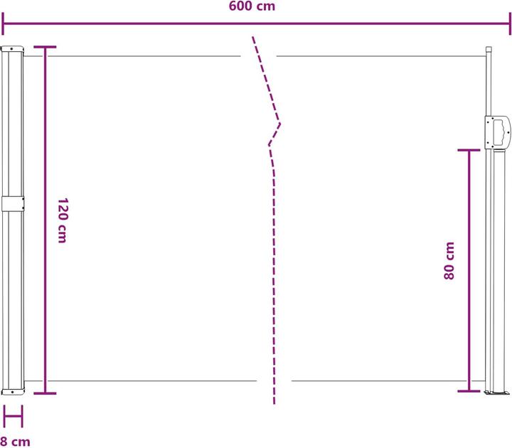 Produktbild vidaXL Einziehbare Markise (6 m)