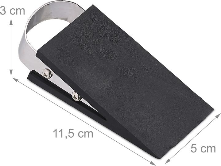 Actual product image Relaxdays Door wedge (3 Piece, 5 x 11.5 x 3 cm)