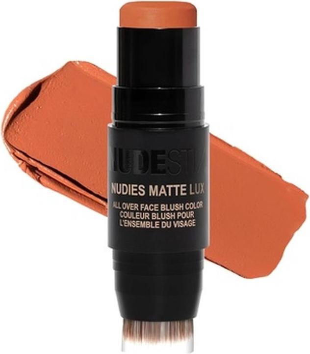Produktbild Nudestix Nudies Matte Lux Cream Blush 3-in-1 All Over Face Colour For Cheeks Eyes and Lips with Blending Blus (Dolce Darlin)