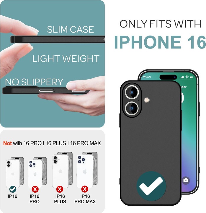 Actual product image Nalia Extra Thin Mobile Phone Case 0,5mm (Apple iPhone 16)