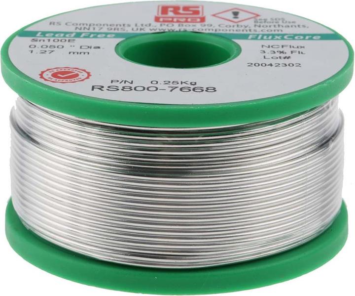 Produktbild RS PRO Lower cost Lead free solder, 1.2mm, 250g (Lötzinn)
