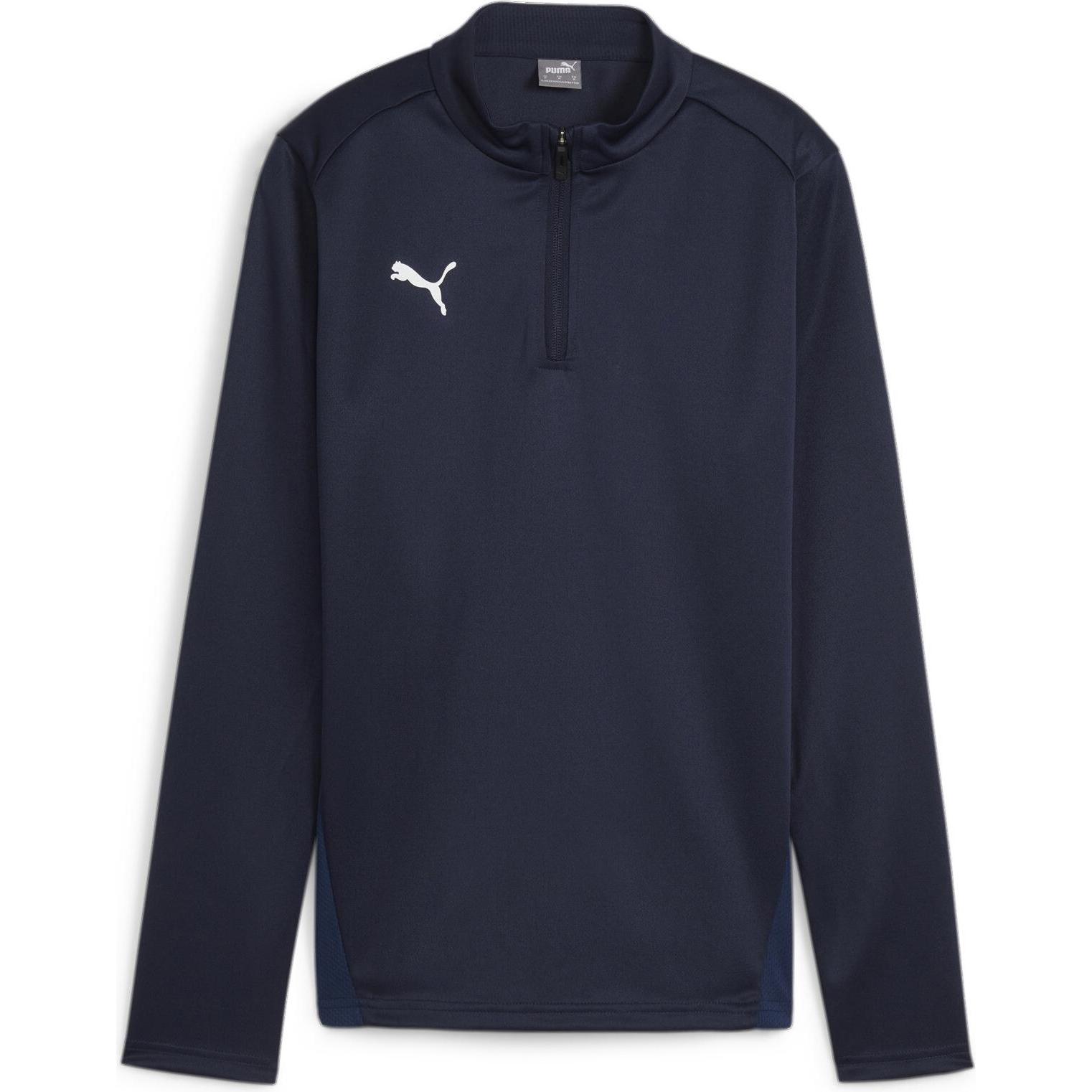 Puma, Damen, Sportshirt, teamGOAL Training 1/4 Zip Top Wmn (S), Blau, S