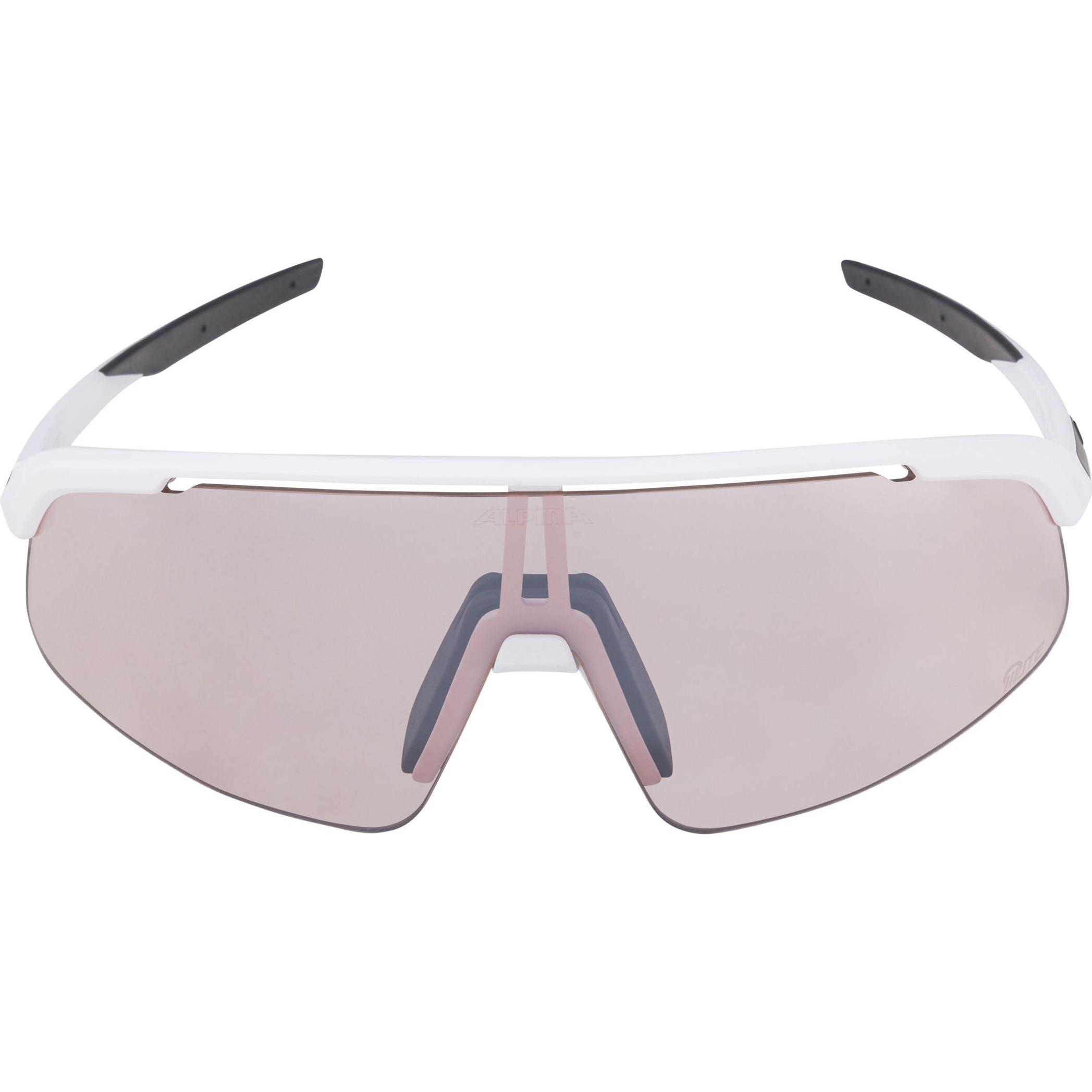Thumbnail - ALPINA SPORTS, Unisex, Sportbrille, Turbo Pro S Q-Lite (White Matt, Pink), Weiss