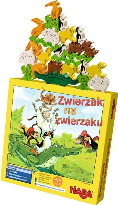Actual product image Haba Gra Zwierzak Na Zwierzaku (Wer. PL) (29 pieces)