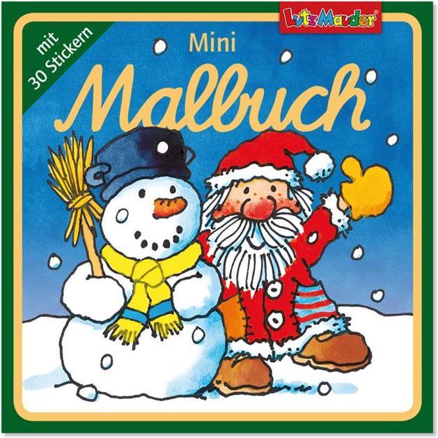 Produktbild Lutz Mauder Mini Malbücher mit Stickern, Weihnachten
