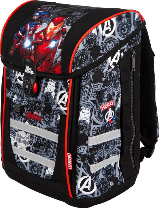 Actual product image Coolpack Satchel fabric black, red