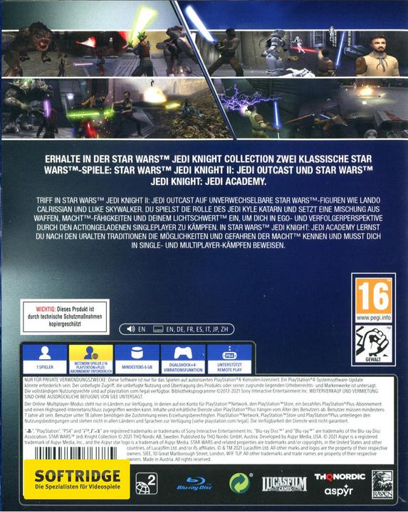 Produktbild THQ Star Wars - Jedi Knight Collection (PS4, DE)