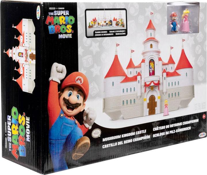 Actual product image Jakks Pacific Super Mario Movie - Mini World DLX Peach Castle Playset (417154)