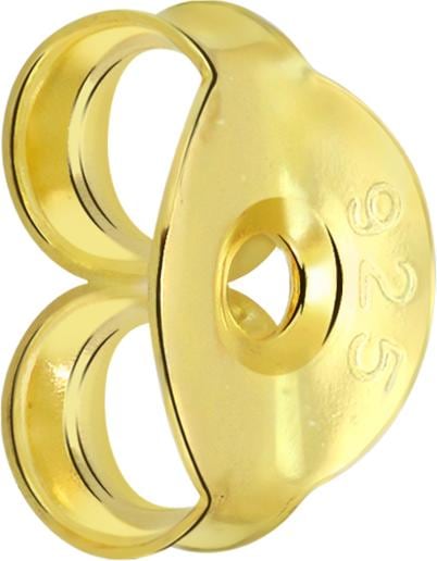 Star Piercing Ohrstecker Verschluss vergoldet (925 Sterlingsilber, ohne Messing)