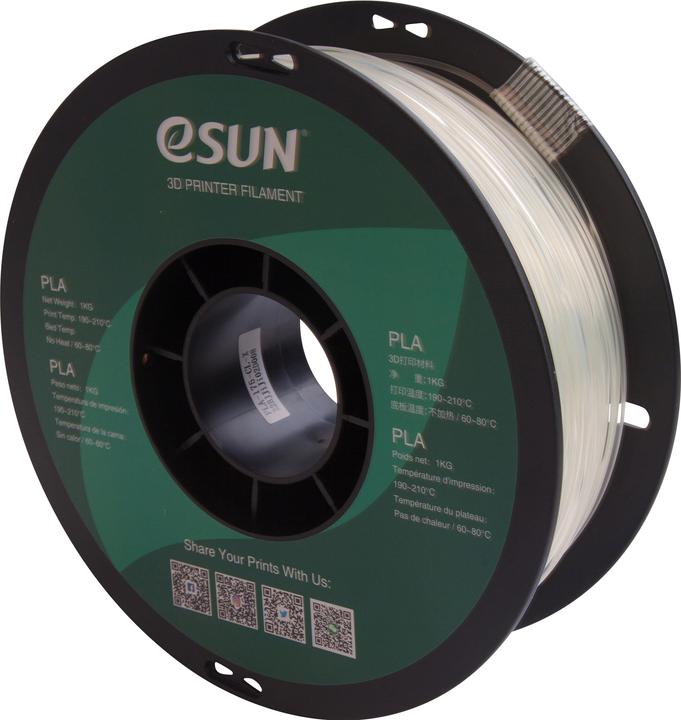 Produktbild eSUN PLA Transparent (PLA, 1.75 mm, 1000 g, Transparent)