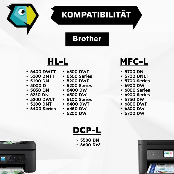 Produktbild Inkadoo kompatibler Toner als Ersatz für Brother TN3430 / TN3480 passend für Brother DCP-L 5500 DCP-L 6600 (BK)