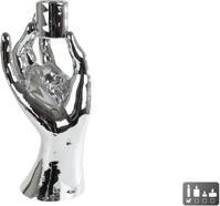 Kerzenleuchter Hand Silber Polystone 10X8X21Cm