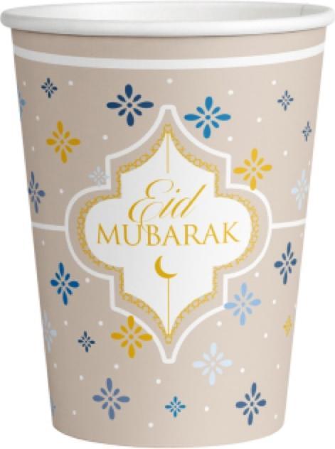Actual product image Amscan Gobelet Eid Mubarak (6 x)