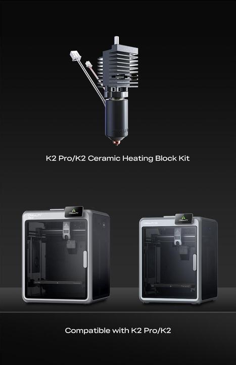 Actual product image Creality K2/K2 Pro Keramik-Heizblock-Set (Replacement parts)