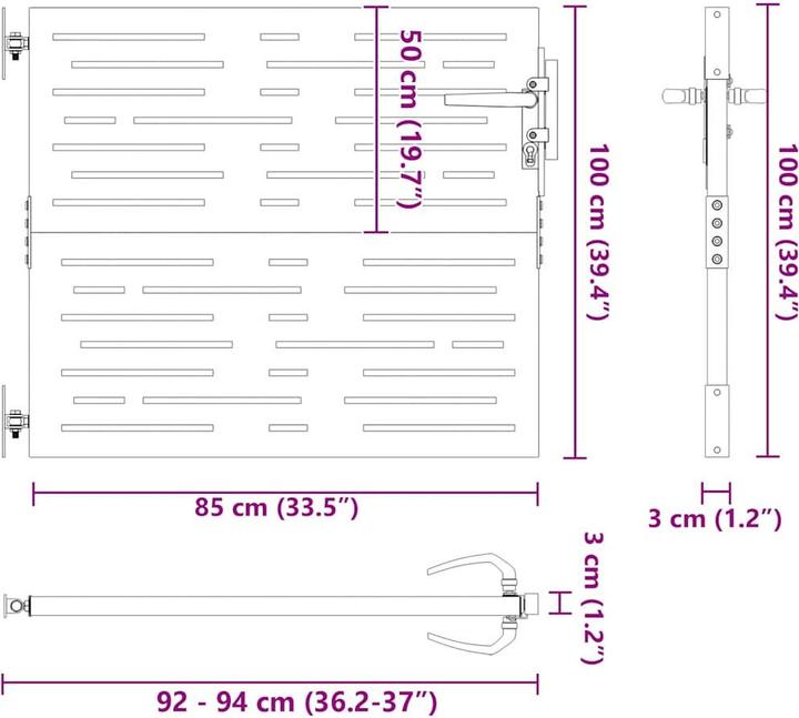 Produktbild vidaXL Gartentor