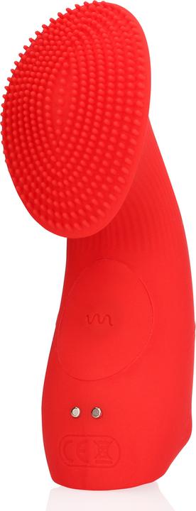 Productafbeelding Loveline Textured Finger Vibrator - Sunrise Red