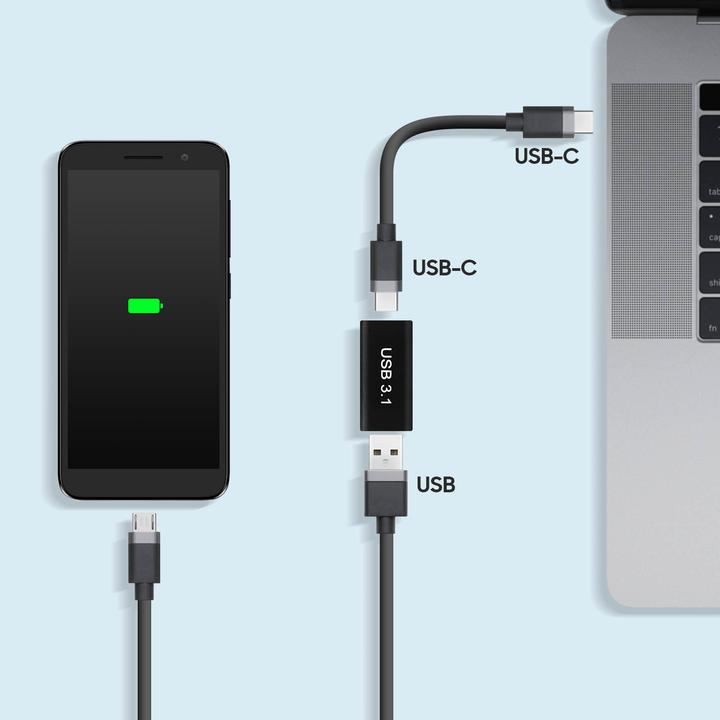 Actual product image Avizar USB-C / USB extension cable (USB-A, USB-A)