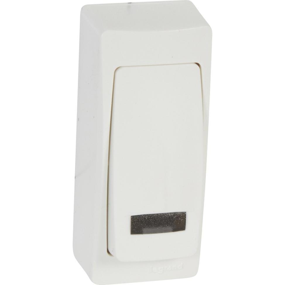 Legrand, Zubehör Schalterprogramm, einseitiger Druck Oteo weiss (086088)