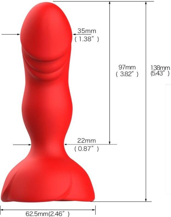 Armony Extreme A Bloom Rose Vibrator & Anal Plug Remote Control Red Armony Extreme A Bloom Rose Vibrator & Anal Plug Remote Control Red