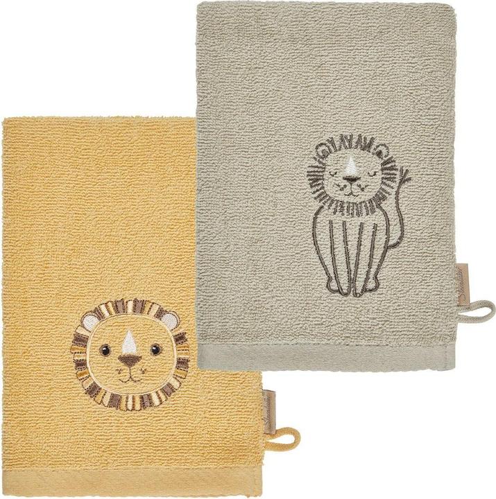 Produktbild Sterntaler Baby-Waschhandschuh Löwe Leo 2er Set