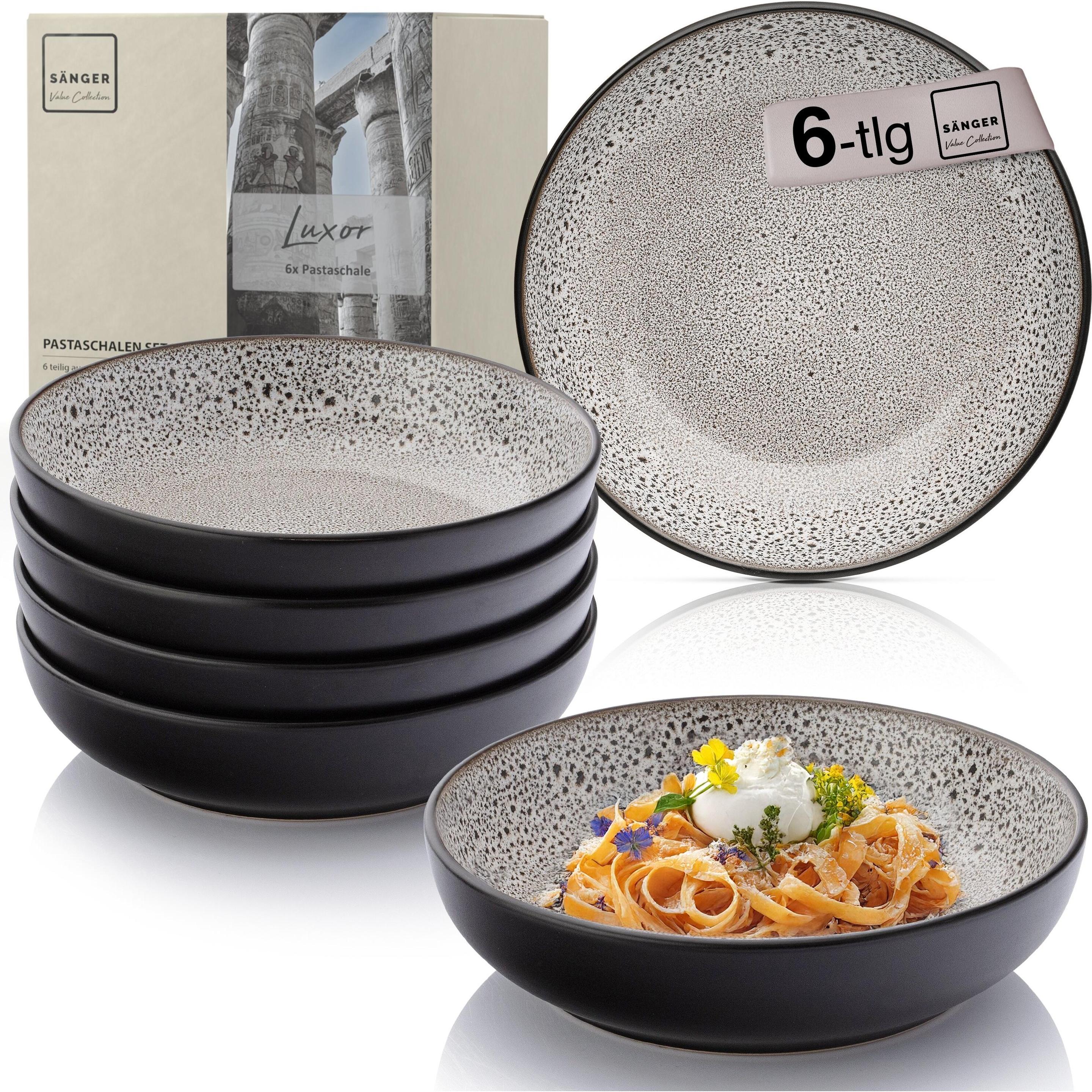 Sänger Pastaschalen Set Luxor, Teller, Braun