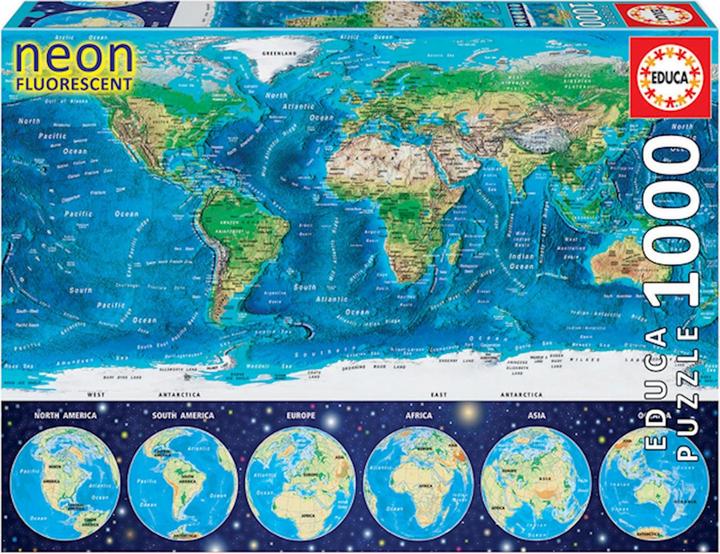 Produktbild Educa Neon World Map (1000 Teile)