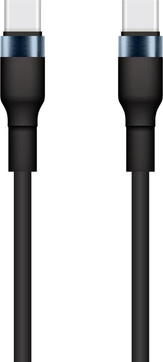 Productafbeelding Setty USB-C - USB-C kabel 1m 3A KSC-C-131 zwart (1 m)