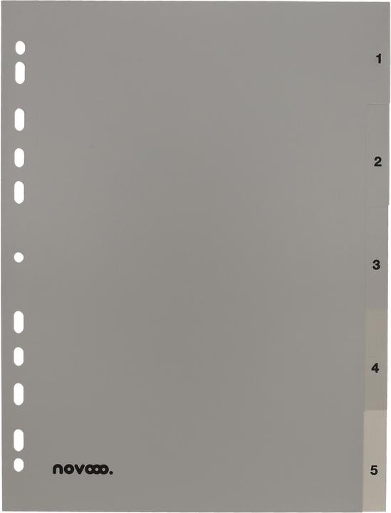 Produktbild Novooo Register PP grau A4
