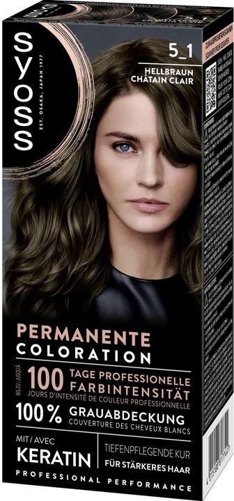 Actual product image Syoss Permanent colouring (5 1 Light brown)
