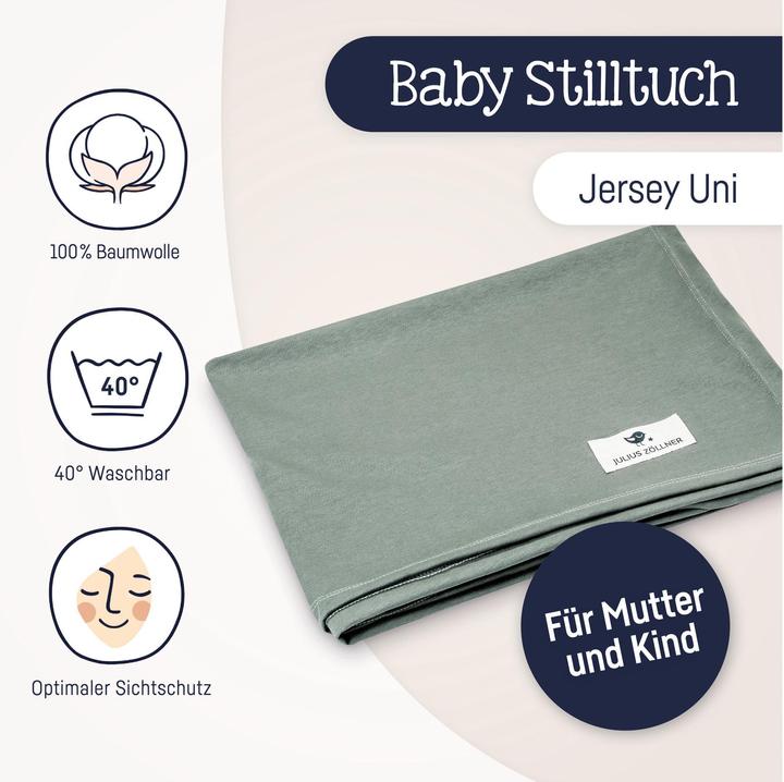 Image du produit Julius Zöllner Drap d'allaitement Jersey Uni Basil