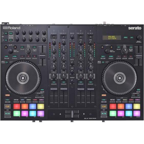 Thumbnail - Roland DJ-707M DJ-Controller mit Ständer Silber, DJ Controller