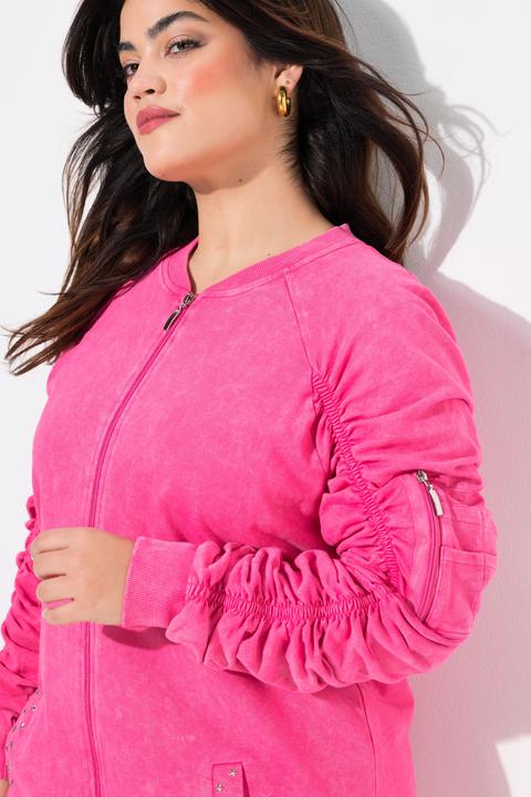 Produktbild Angel of Style Sweatjacke, Ärmel mit Raffungen, Vintage Look (52)