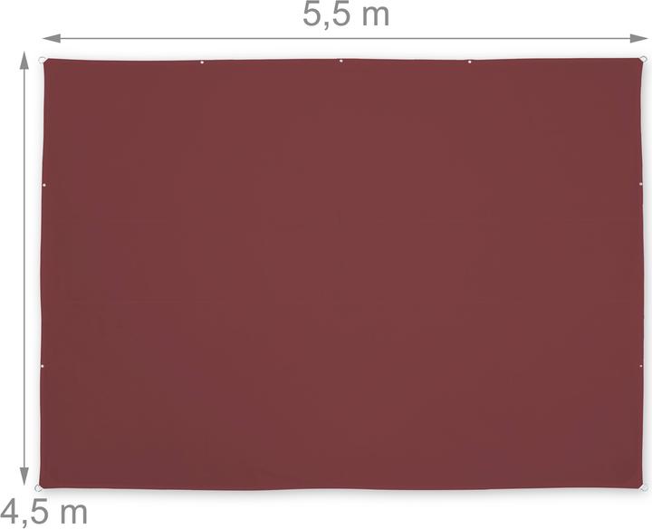 Actual product image Relaxdays Shade sail (550 x 450 x 0.1 cm)