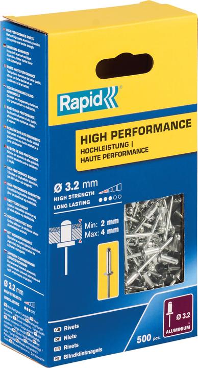 Produktbild Rapid Universal Blindniete Ø 3,2 x 8 mm