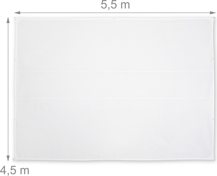 Image du produit Relaxdays Voile d'ombrage (550 x 450 x 0.1 cm)