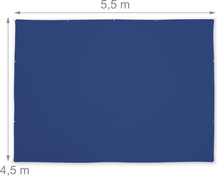 Actual product image Relaxdays Shade sail (550 x 450 x 0.1 cm)
