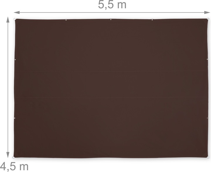 Actual product image Relaxdays Shade sail (550 x 450 x 0.1 cm)