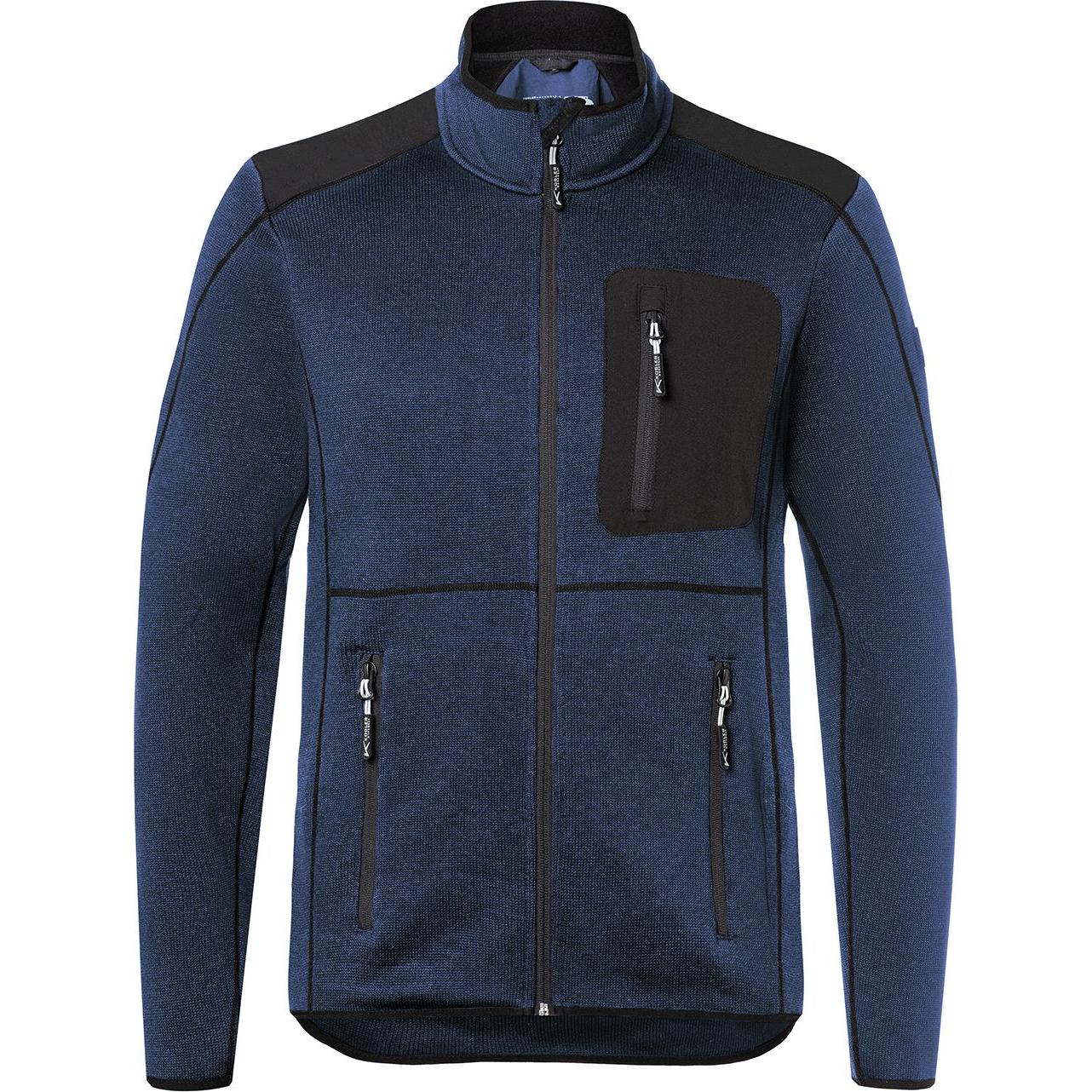 Kübler, Arbeitsjacke, Strickjacke dunkelblau/schwarz Form 1443 Grösse XS (XS)