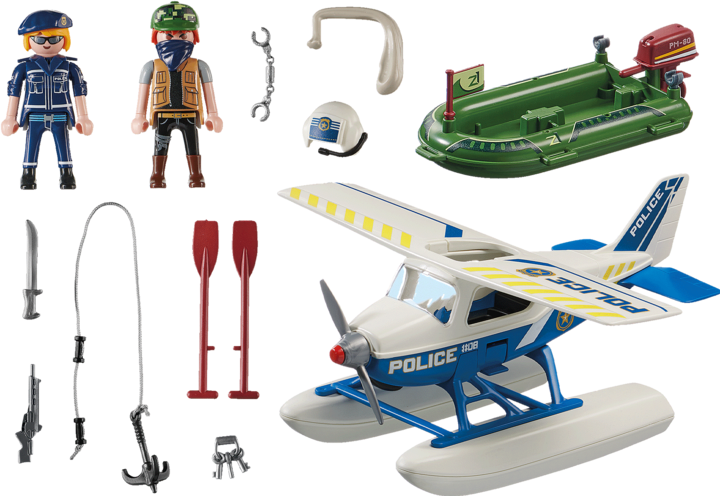 Produktbild Playmobil Polizei- Wasserflugzeug: Schmuggler- Verfolgung (70779, Playmobil City Action)