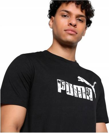 Actual product image Puma Graphics No.1 Logo Tee Schwarzes T-Shirt (M)