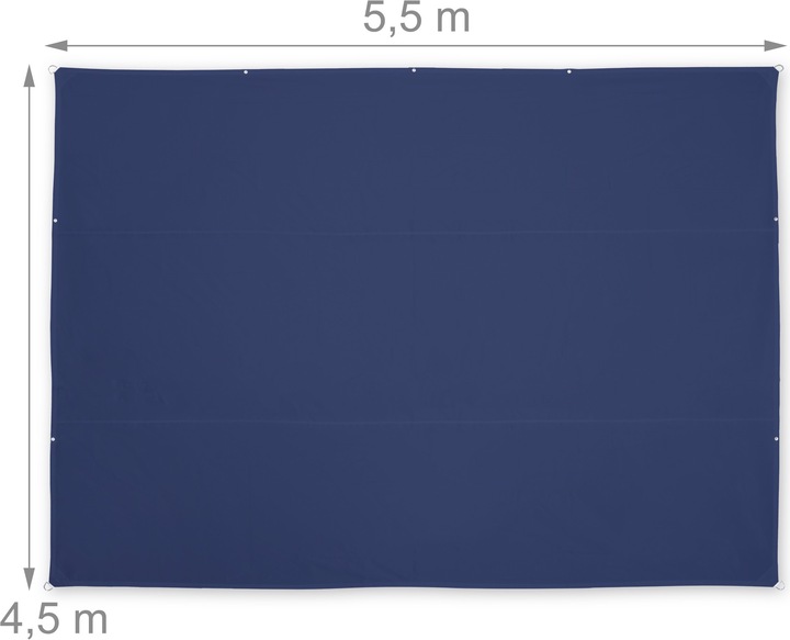 Image du produit Relaxdays Voile d'ombrage (450 x 550 x 0.1 cm)