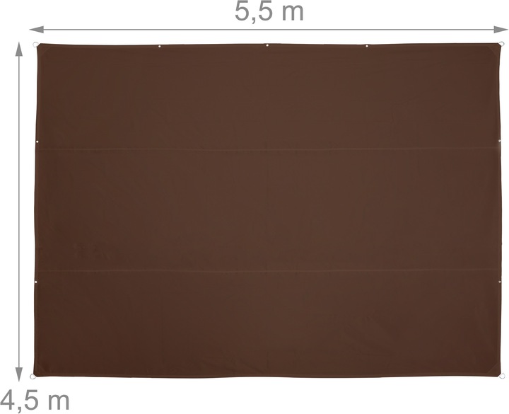 Image du produit Relaxdays Voile d'ombrage (550 x 450 x 0,5 cm)