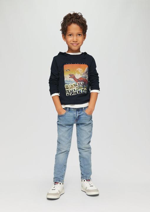 Actual product image S.Oliver T-Shirt Kapuzenshirt mit Glow-in-the-dark-Print (92)