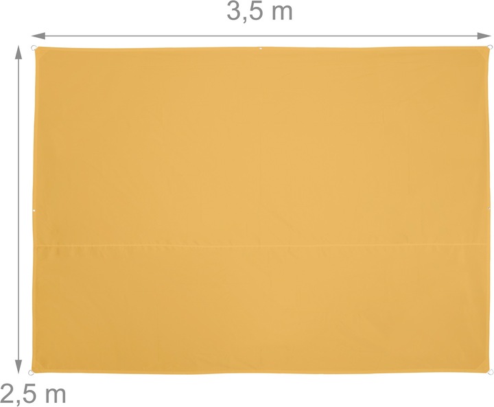 Actual product image Relaxdays Shade sail (250 x 350 cm)