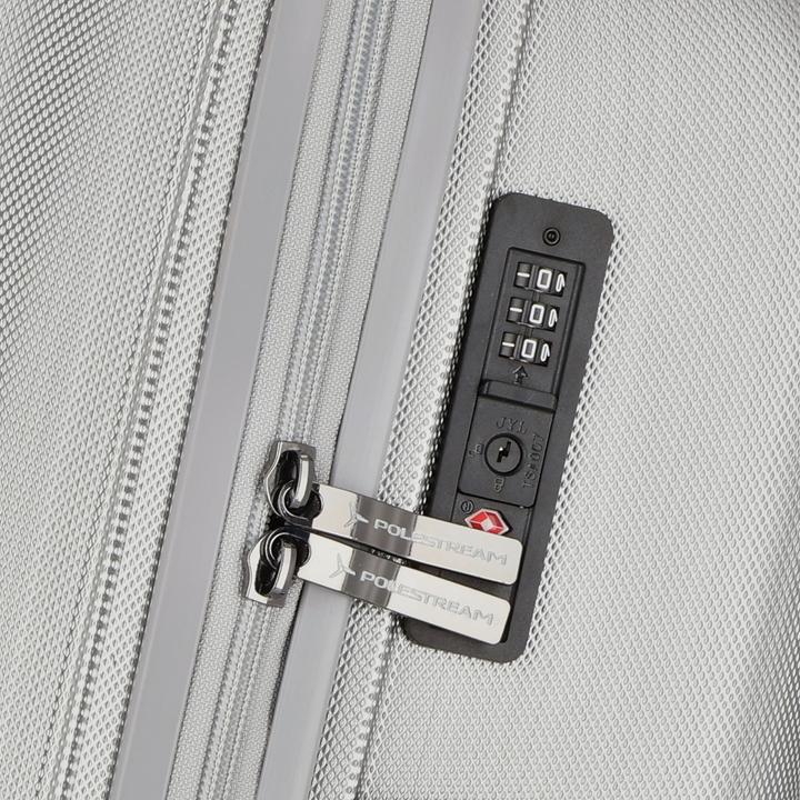 Actual product image Polestream Moonrock 4 Rollen Kabinentrolley 55 cm mit Dehnfalte (34 l)